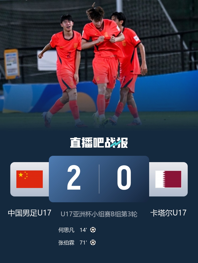 U17国足21年后重返世少赛 净胜球优势惊险出线