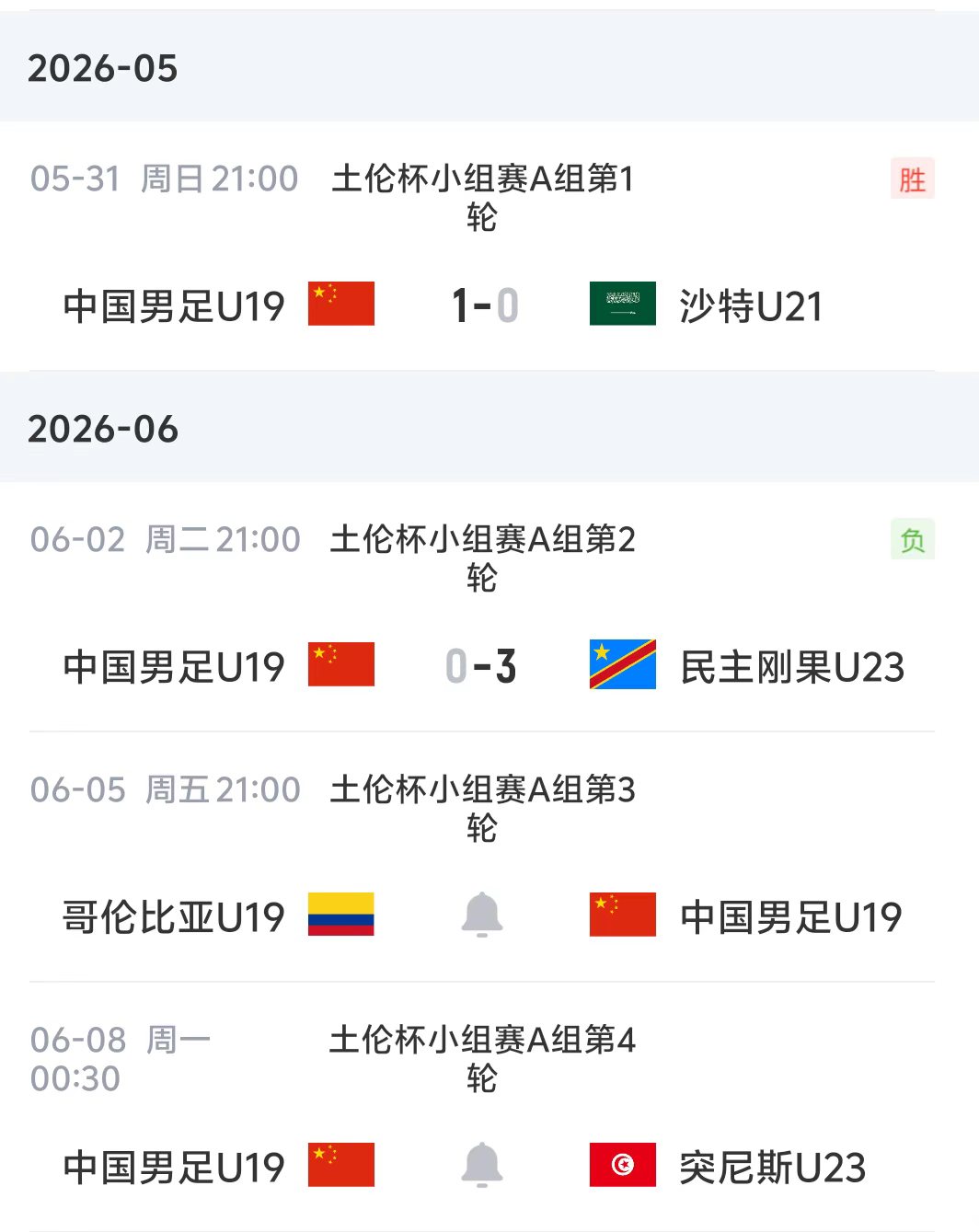 U19国足决战哥伦比亚 土伦杯出线生死局 U19国足决战哥伦比亚 土伦杯出线生死局